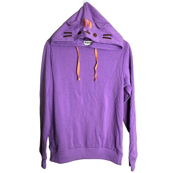 Pusheen Box Fall 2019 Purple Hoodie Bat Culture Fly Box NWT Size X - Small - Picture 1 of 6